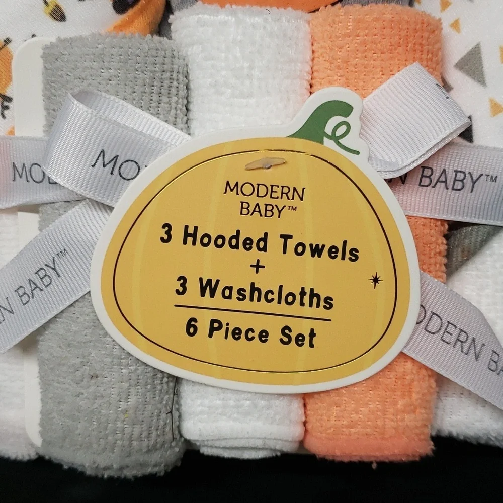 Modern Baby NWT Halloween/Fall 6-Piece Bath Set